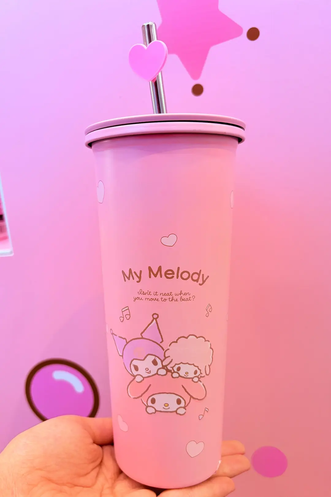 Sanrio Lisanslı Pipetli Paslanmaz Çelik Matara My Melody 800 ml