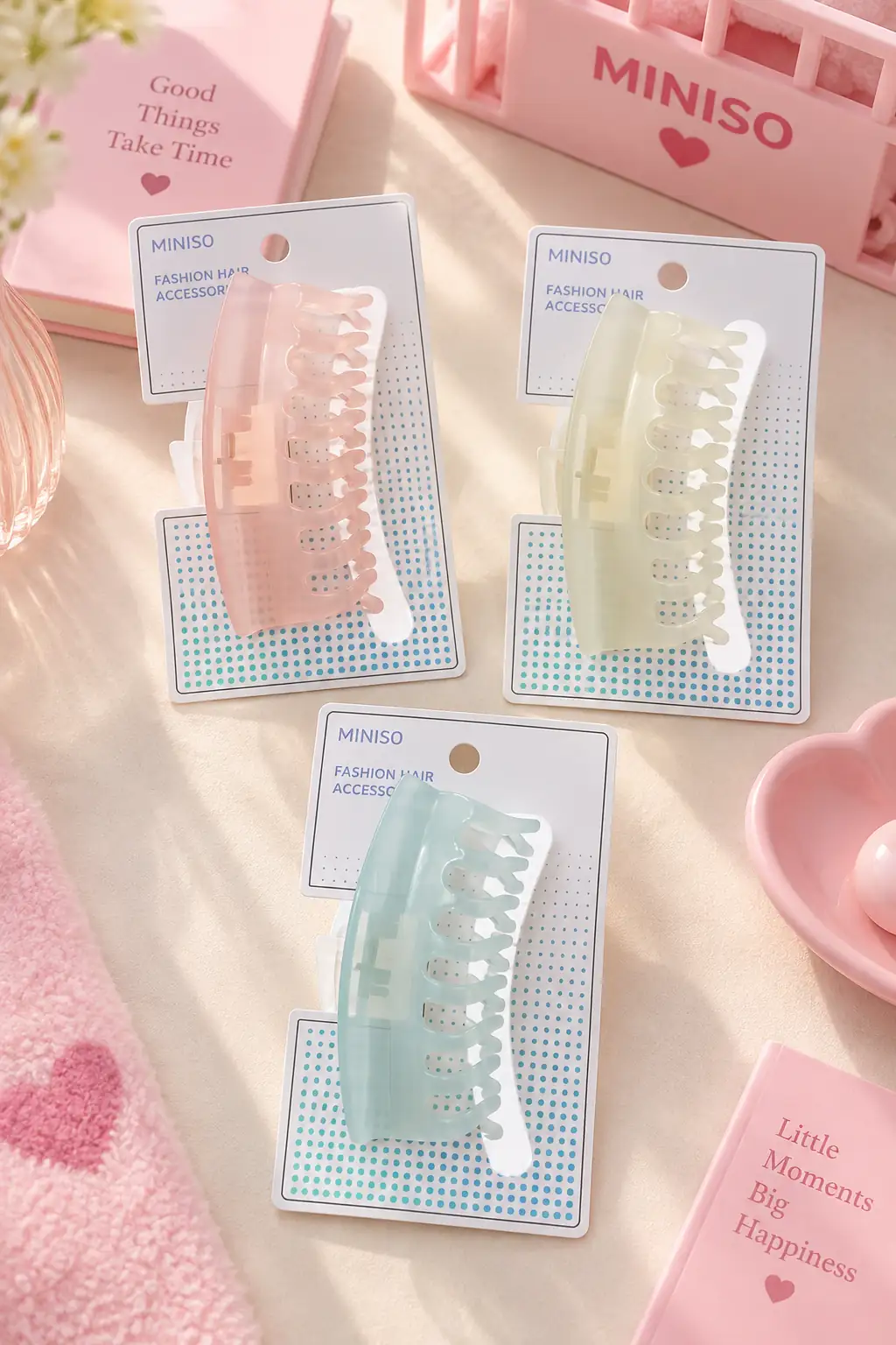 Miniso Lisanslı Basic Serisi Kıskaç Toka (D) – 14 Cm Büyük Boy & Güçlü Tutuşlu Saç Tokası