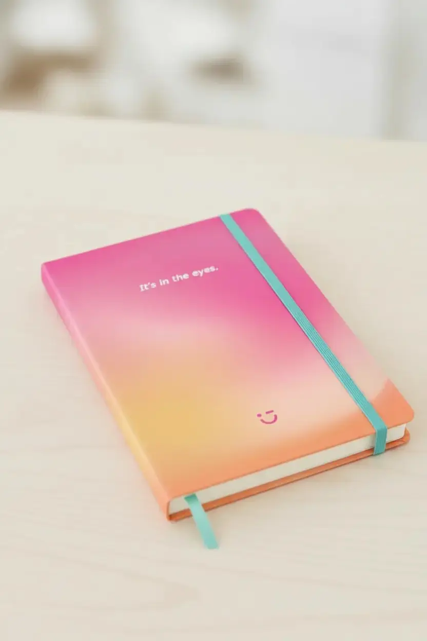 Miniso Lisanslı Aurora Serisi Planlayıcı Defter 80 Yaprak Şık Tasarım Pembe A5