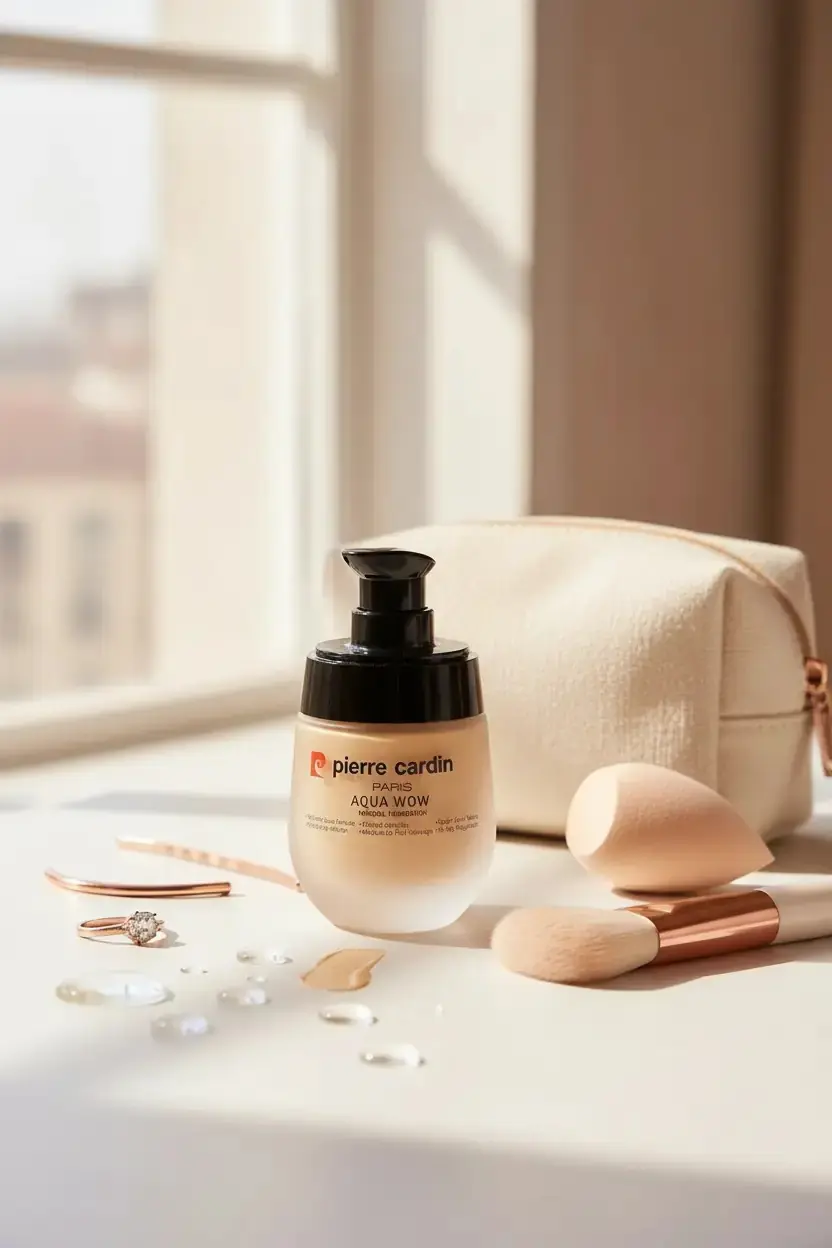 Pierre Cardin Aqua Wow Mineralli Su Bazlı Fondöten – Ivory Skin With Warm Yellow