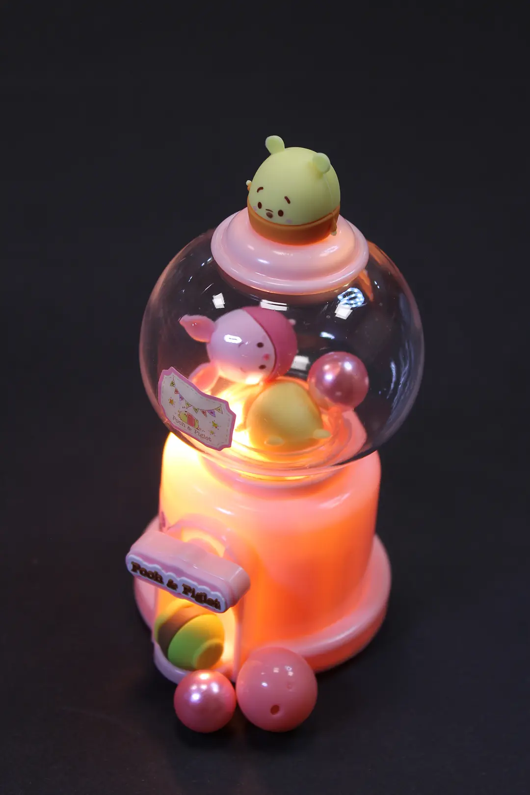 Disney Ufuf Lisanslı Winnie the Pooh Gece Lambası – Fanus Tasarımlı Yumuşak Işıklı Lamba 13 Cm