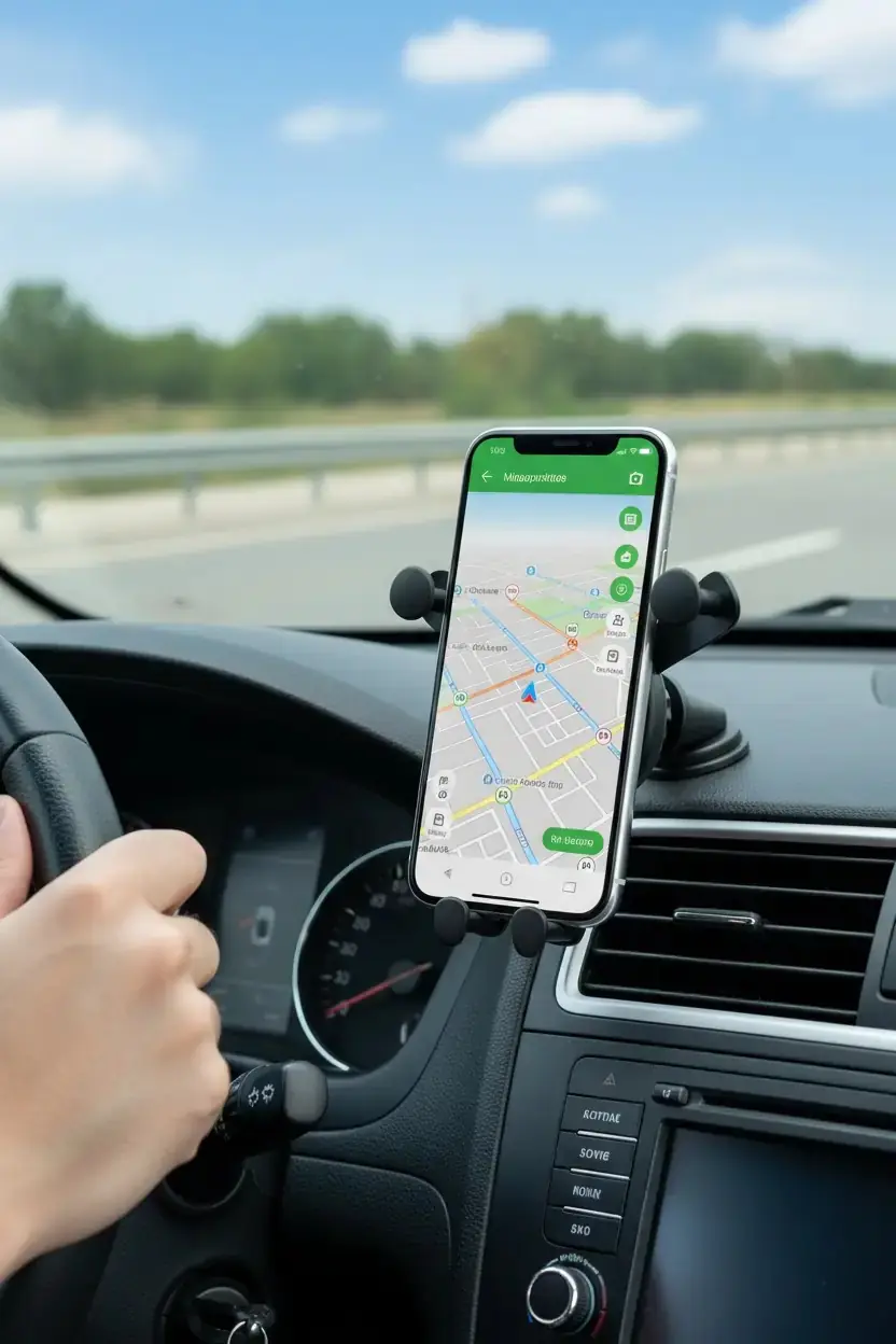 Miniso Lisanslı Yer Çekimli Araç Telefon Tutucu 14 Cm – Siyah Otomatik Sabitleme