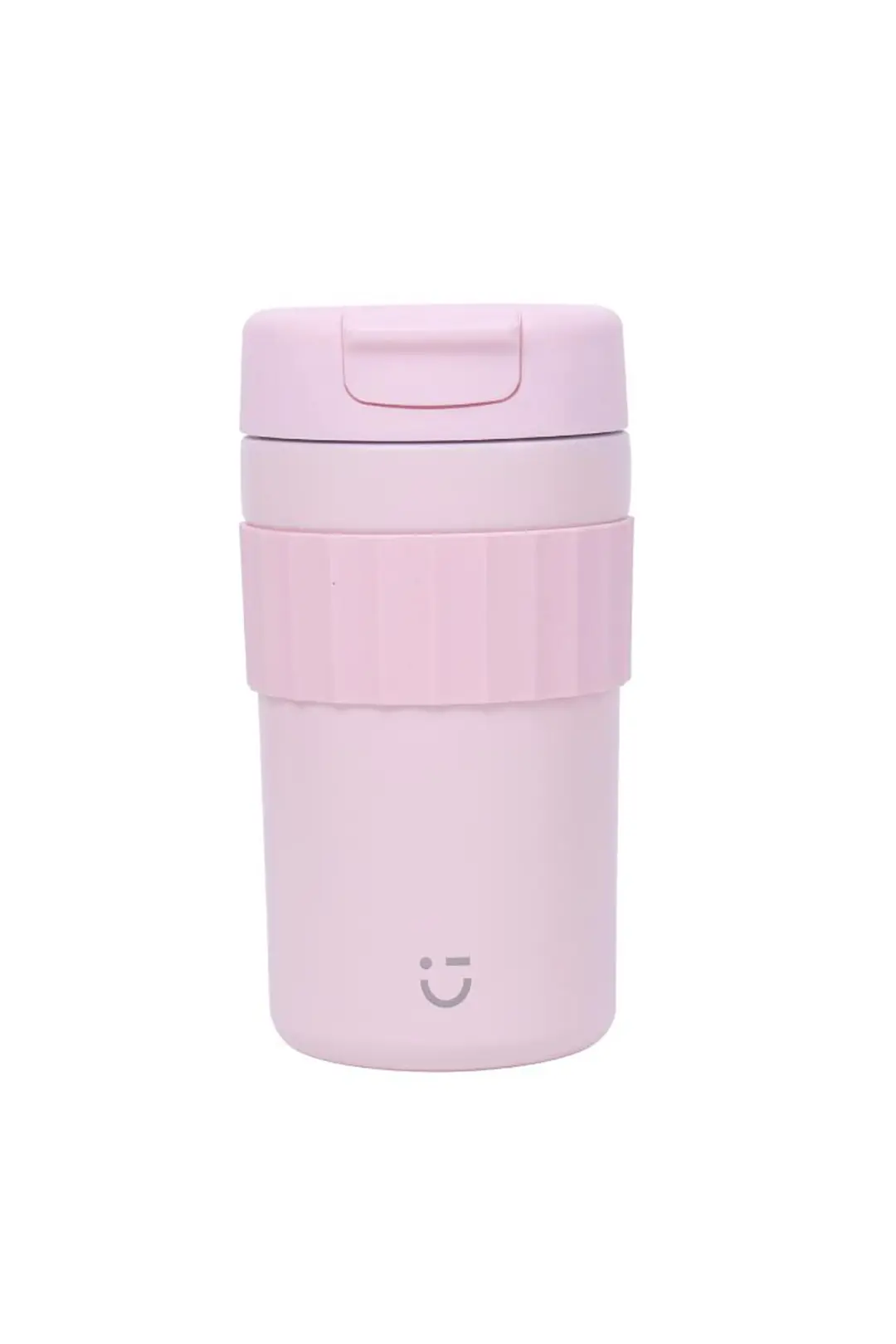 Miniso Lisanslı Minimalist Seri Termos Şişe 450 mL Pembe – Paslanmaz Çelik