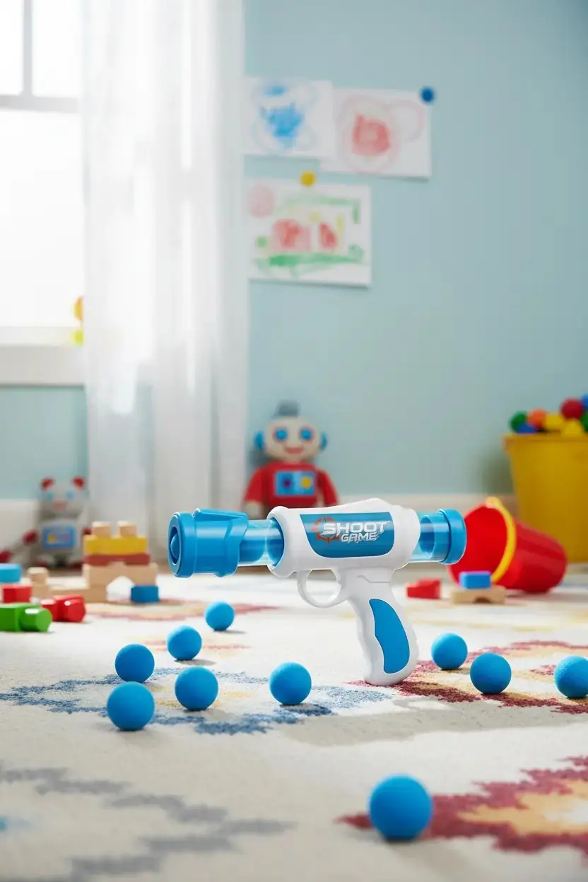 Miniso Lisanslı Yumuşak Top Atan Oyuncak Seti 9 Parça