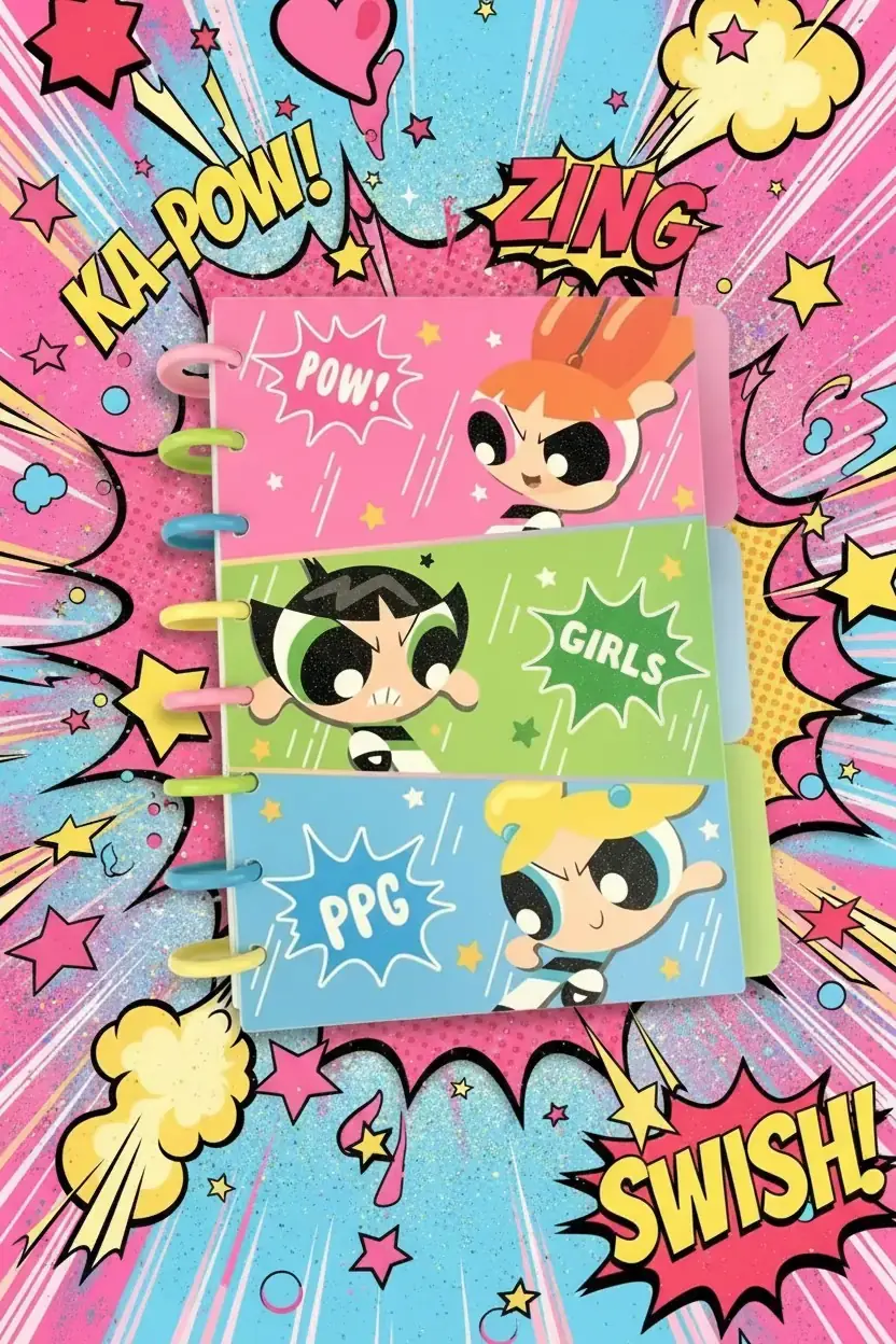 Powerpuff Girls Lisanslı Sert Kapak Spiralli Defter 80 Yaprak 21.4 Cm