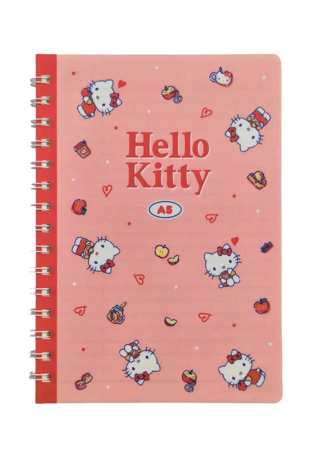 Sanrio Lisanslı Hello Kitty Retro Koleksiyonu A5 Spiral Telli 80 Sayfa Defter