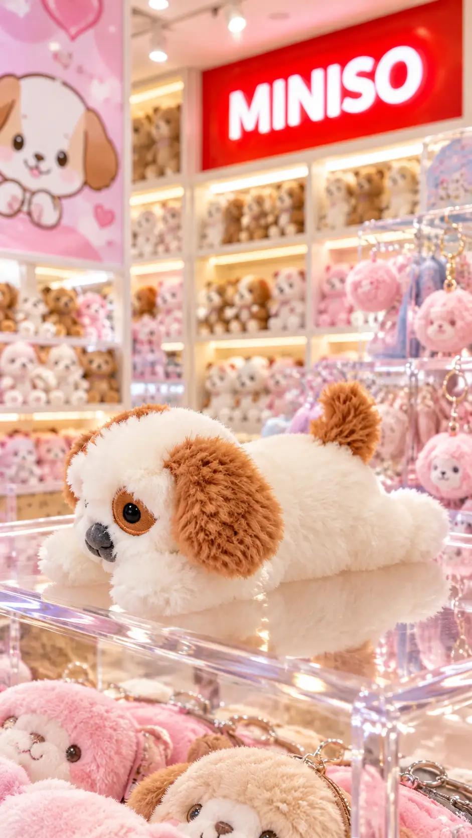 Miniso Lisanslı Gift Bear Gillinini Avuç İçi Peluş Oyuncak – Yumuşak Koleksiyonluk