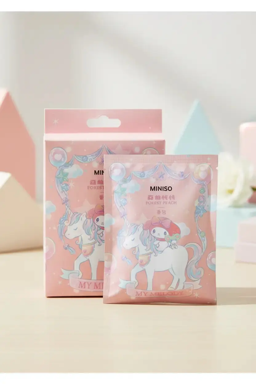 Sanrio Lisanslı My Melody Kokulu Kese (Orman Şeftali) – Dolap & Çekmece Tazeleyici