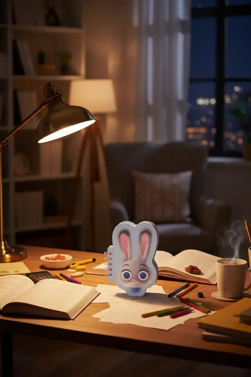 Disney Zootropolis Lisanslı Judy Hopps Figürlü Not Defteri 80 Yaprak 11.8 Cm