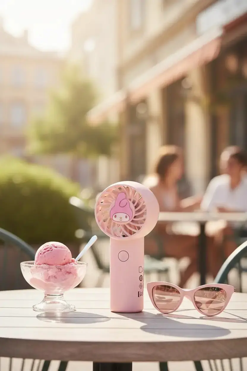 Sanrio Lisanslı My Melody Mini El Fanı – Hafif ve Kompakt Tasarım