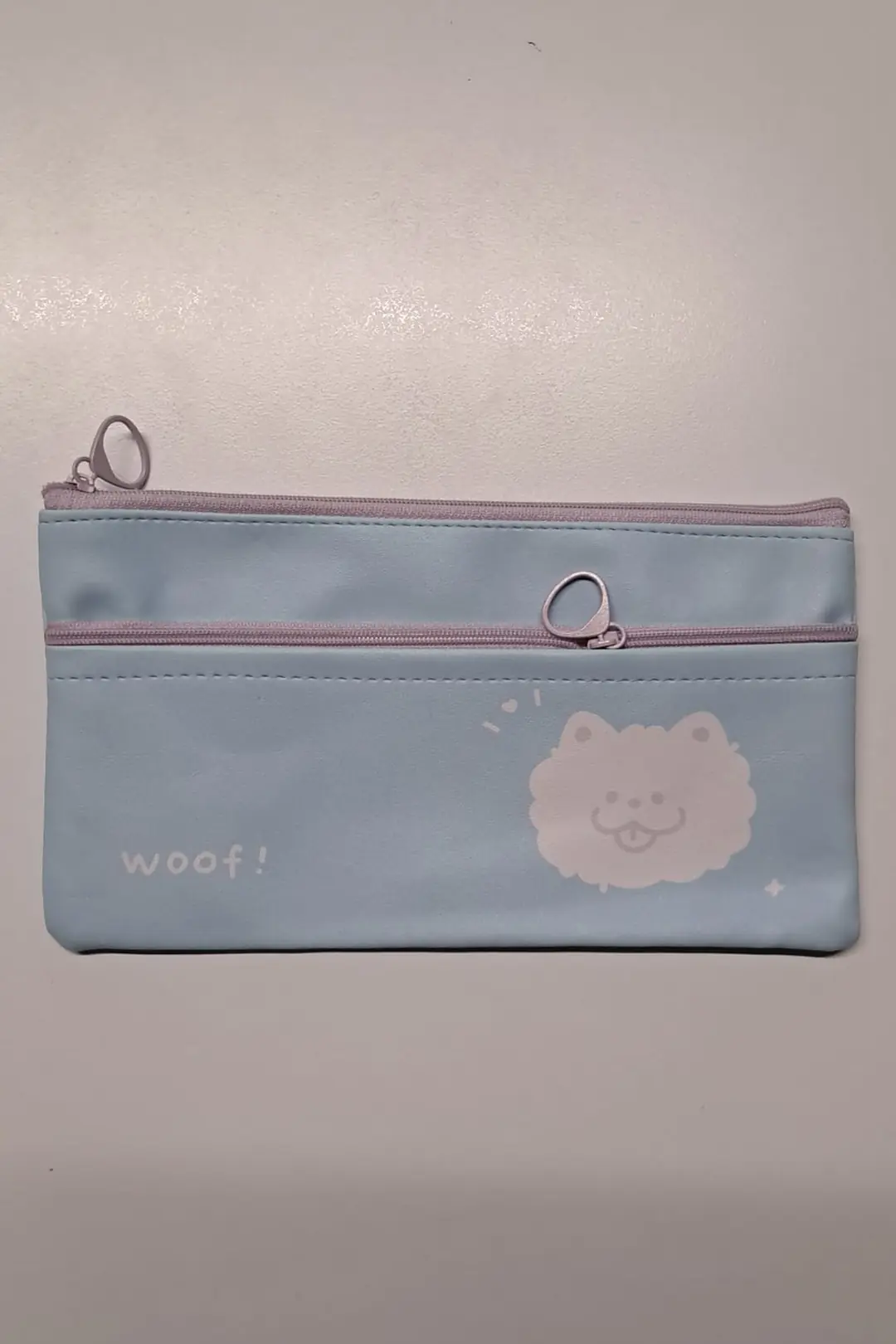 Miniso Lisanslı Hayvan Serisi Çift Katlı Yumuşak PU Kalemlik 21 x 11 cm – Mavi