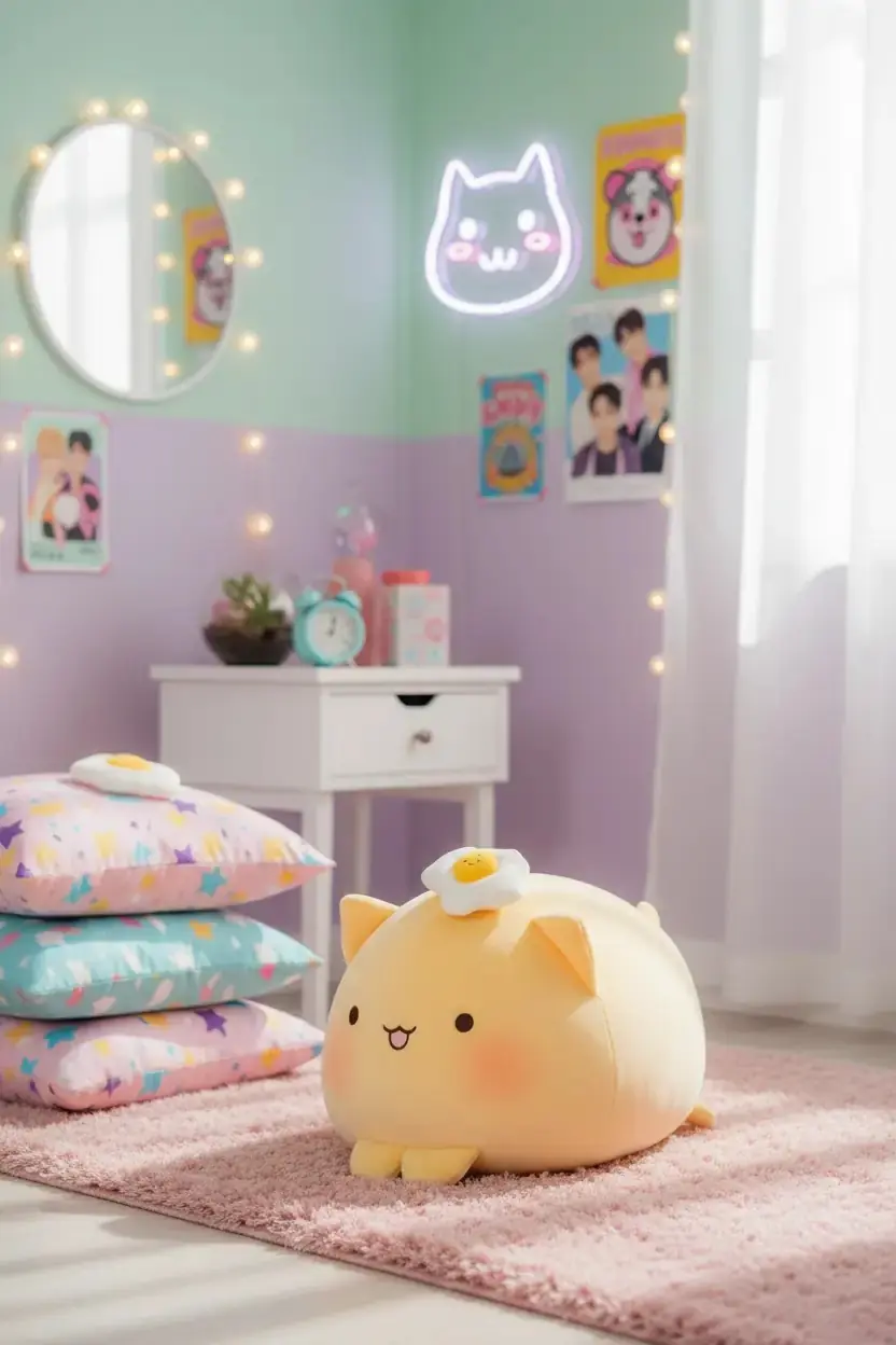 Miniso Lisanslı Soft Fufu Koleksiyonu Sarı Kedi Peluş Oyuncak