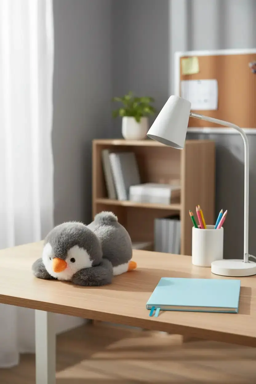 Miniso Lisanslı Gift Bear Penguen Avuç İçi Peluş Oyuncak – Yumuşak Koleksiyonluk