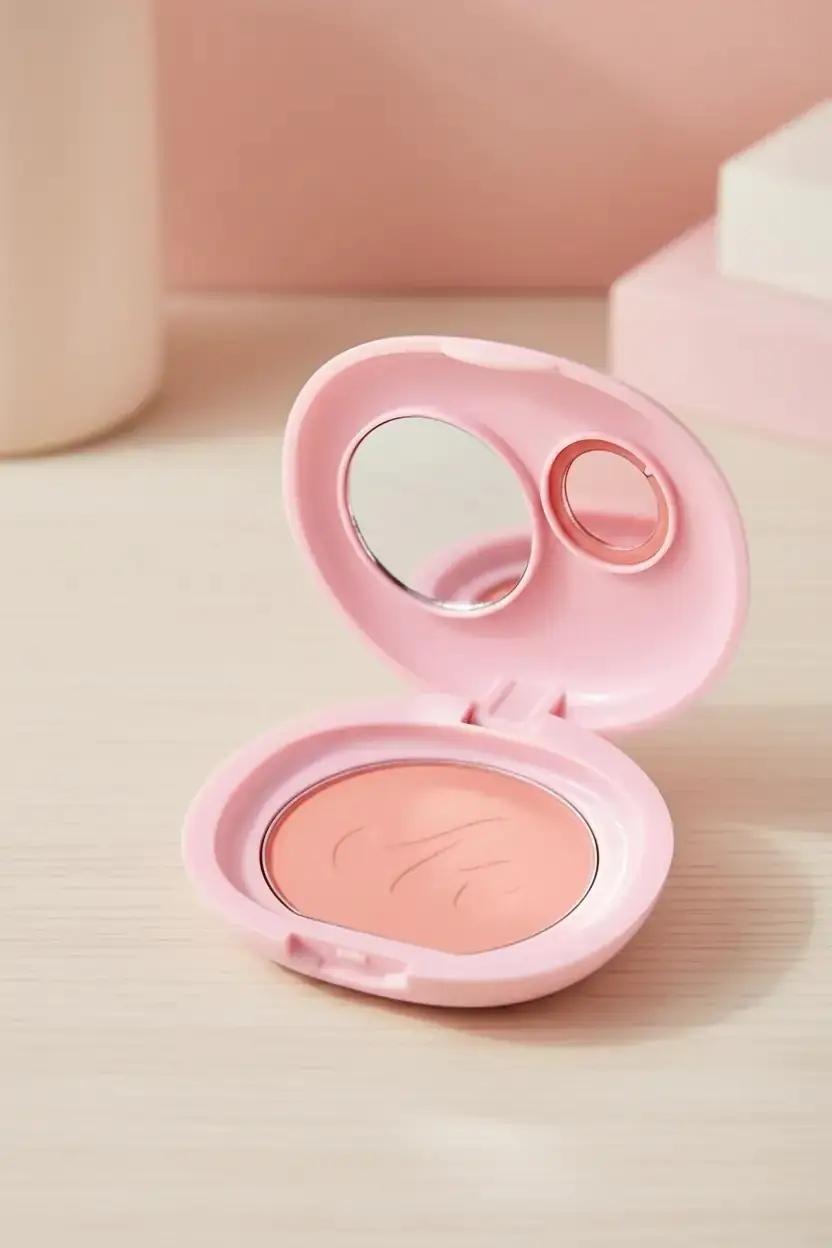Miniso Lisanslı Minimalist Serisi Toz Allık No 01 - Yumuşak Dokulu ve Dahili Aynalı Doğal Işıltı Veren Allık