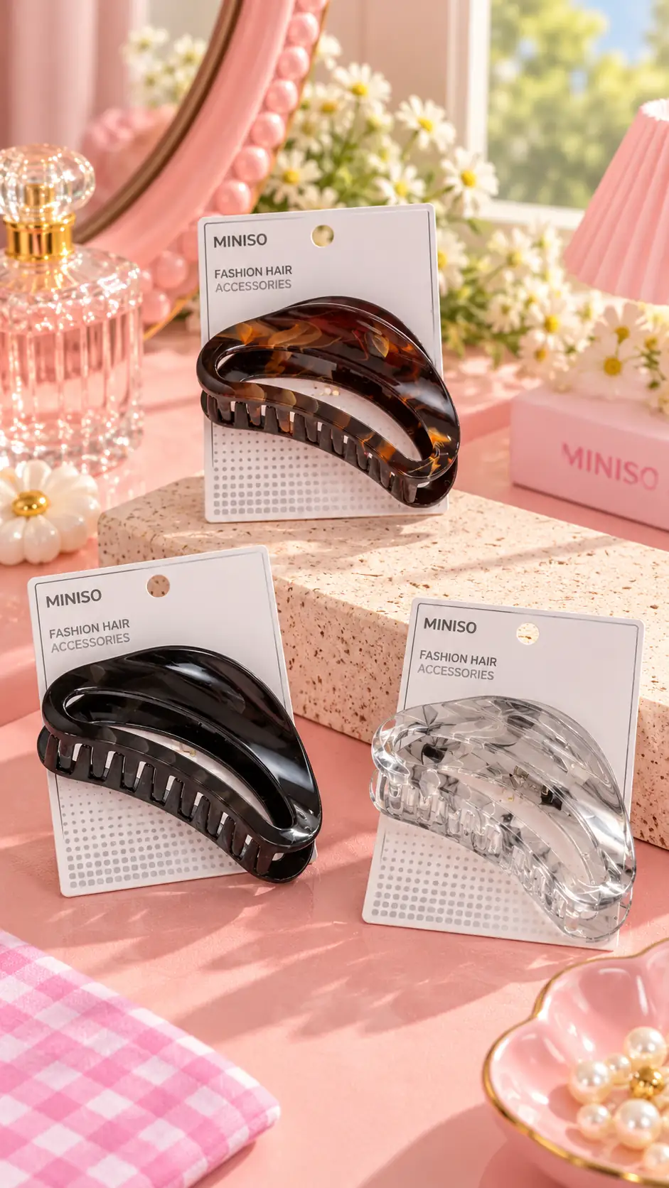 Miniso Lisanslı Basic Serisi Saç Klipsi Sade Tasarım Dayanıklı ve İşlevsel 11 Cm