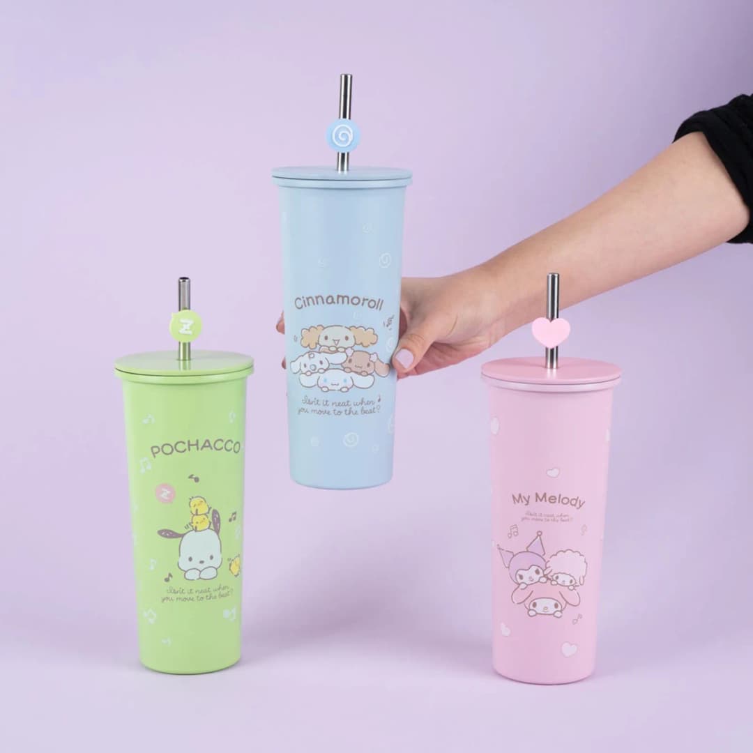 Sanrio Lisanslı Pipetli Paslanmaz Çelik Matara My Melody 800 ml