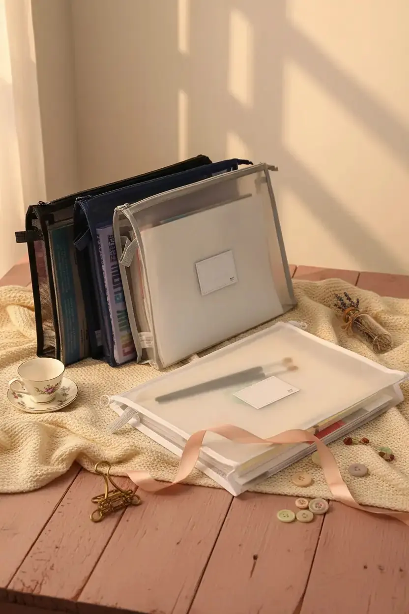 Miniso Lisanslı Minimalizm Koleksiyonu 3D Tek Katmanlı File Belge Çantası