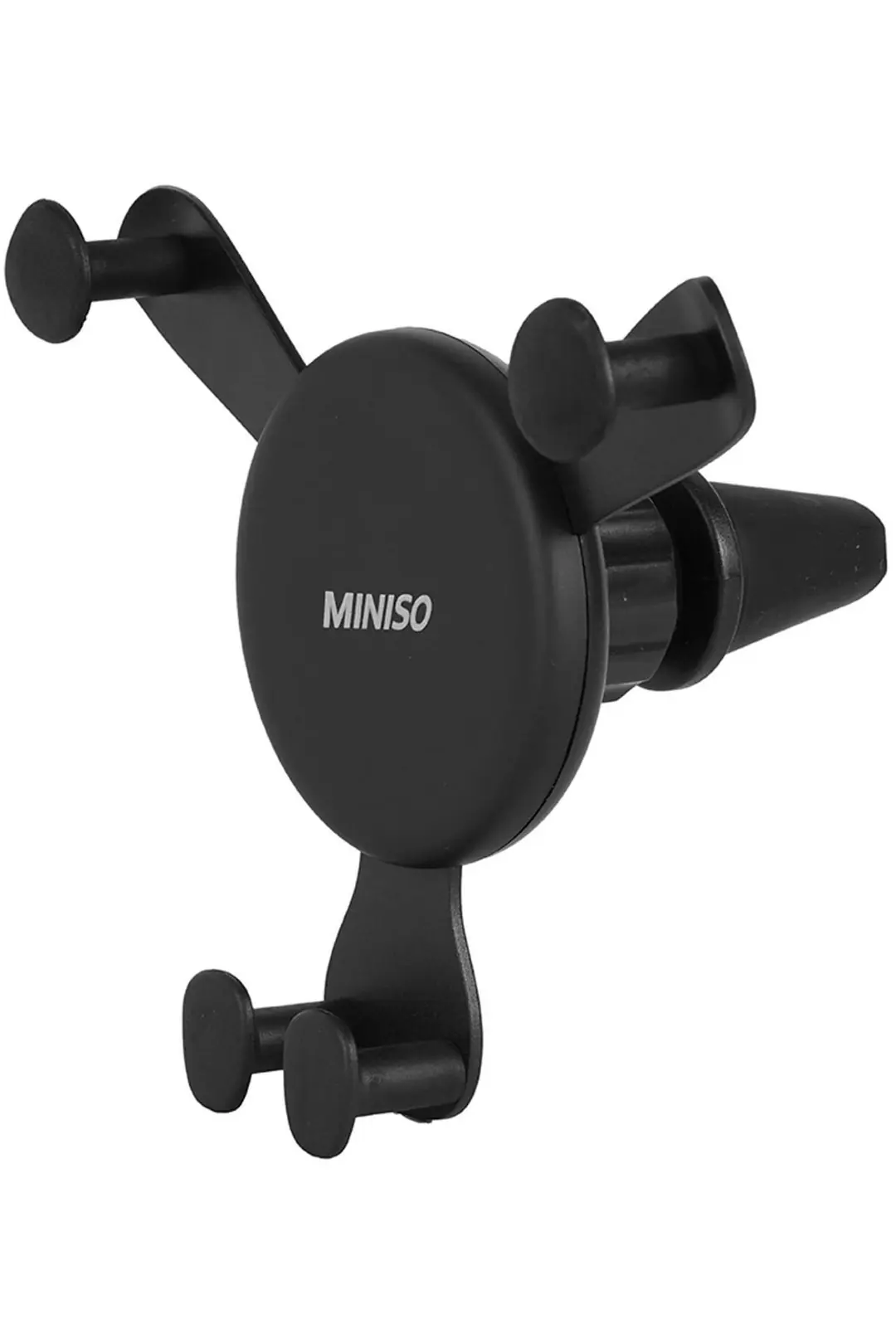 Miniso Lisanslı Yer Çekimli Araç Telefon Tutucu 14 Cm – Siyah Otomatik Sabitleme
