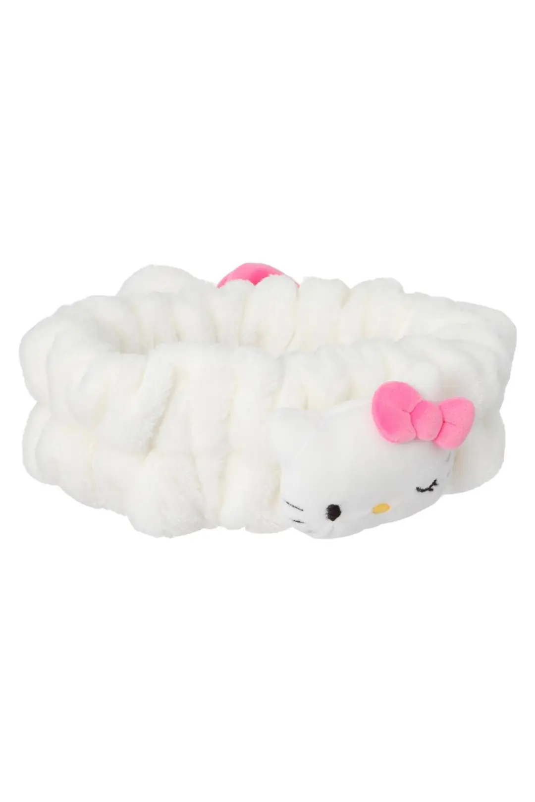 Sanrio Hello Kitty Lisanslı Kabartmalı Peluş Saç Bandı – Pembe – Yumuşak