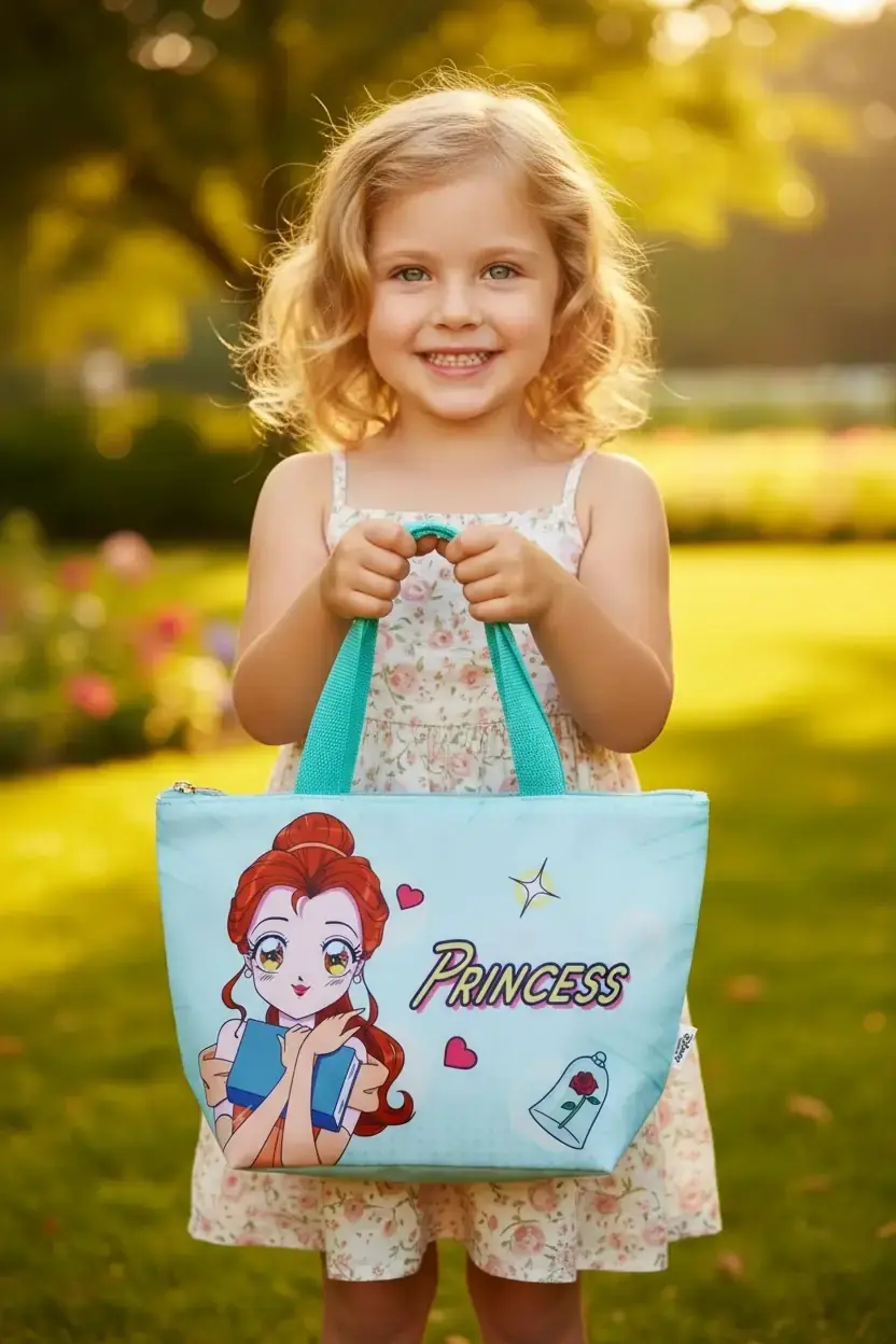 Disney Prenses Belle Lisanslı Yiyecek Çantası