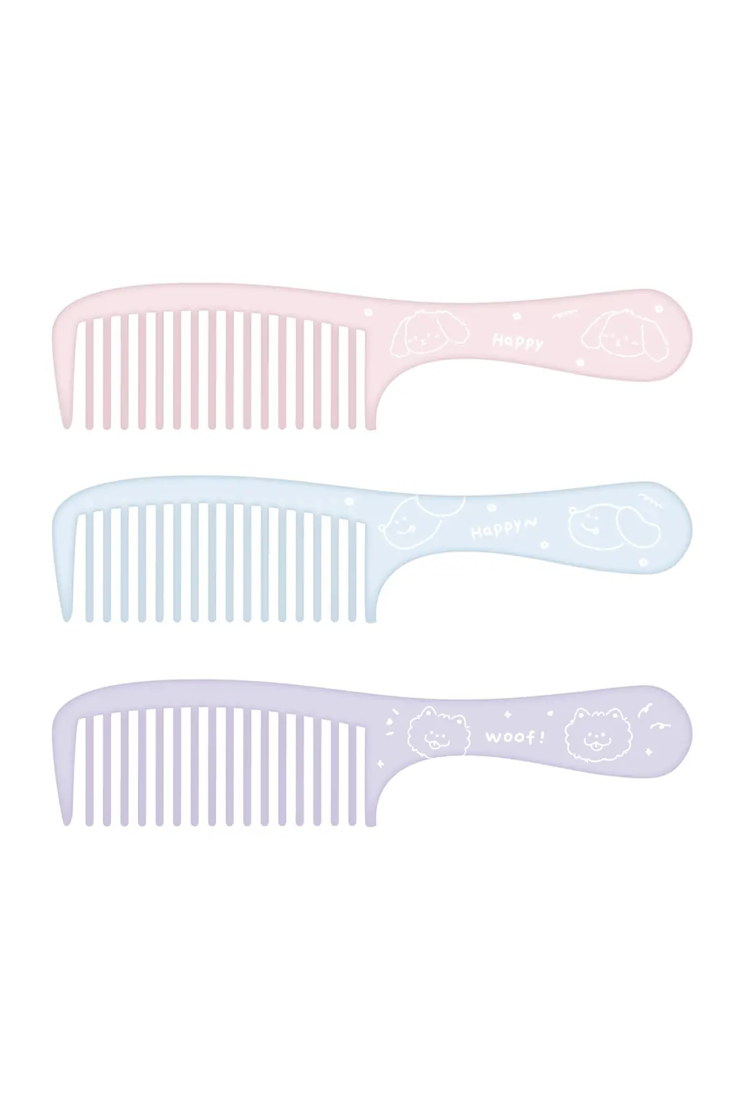 Miniso Lisanslı Hayvan Serisi Geniş Dişli Saç Tarağı – Taşınabilir 19,5 Cm