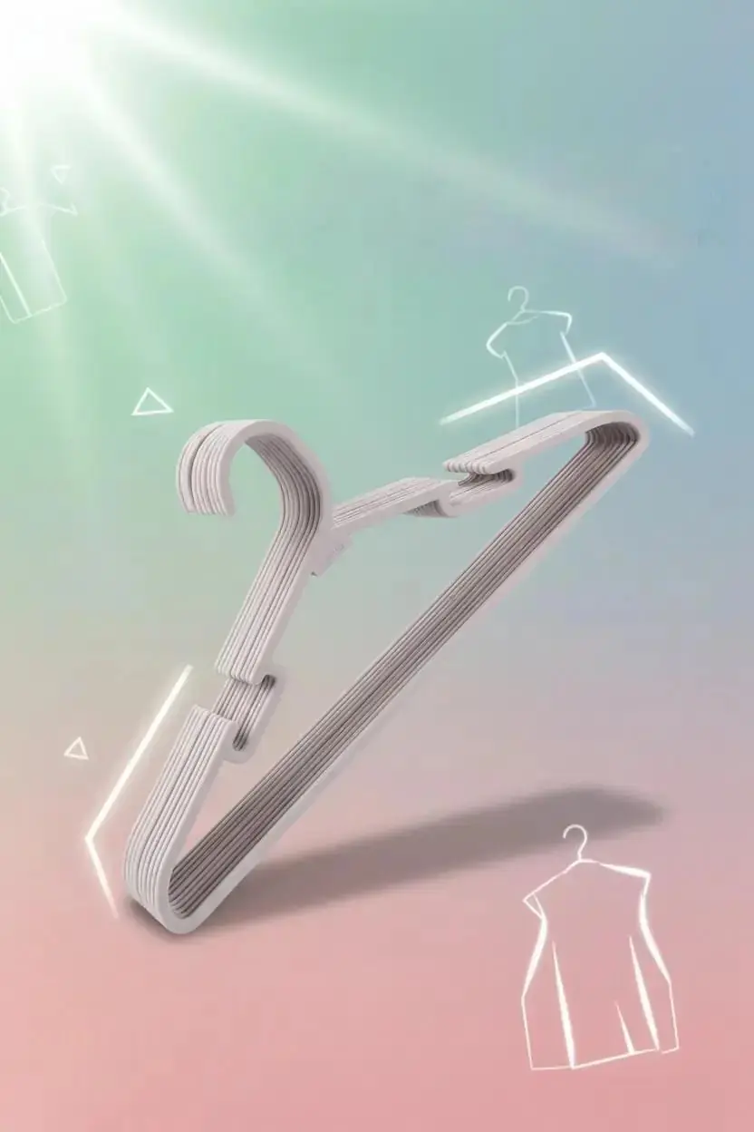 Miniso Lisanslı Kaymaz Elbise Askısı 10lu Paket – Pembe Gardırop Dolap Düzenleyici