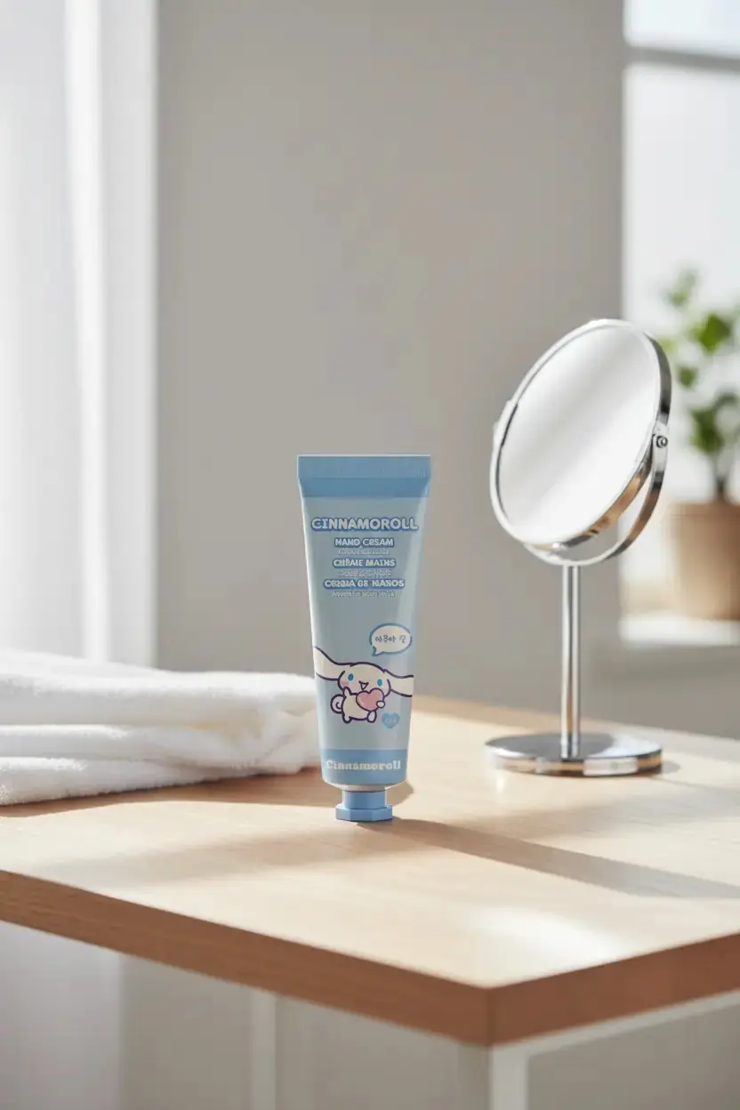 Sanrio Lisanslı Cinnamoroll Ferah Kokulu El Kremi – Taşınabilir Günlük El Bakımı