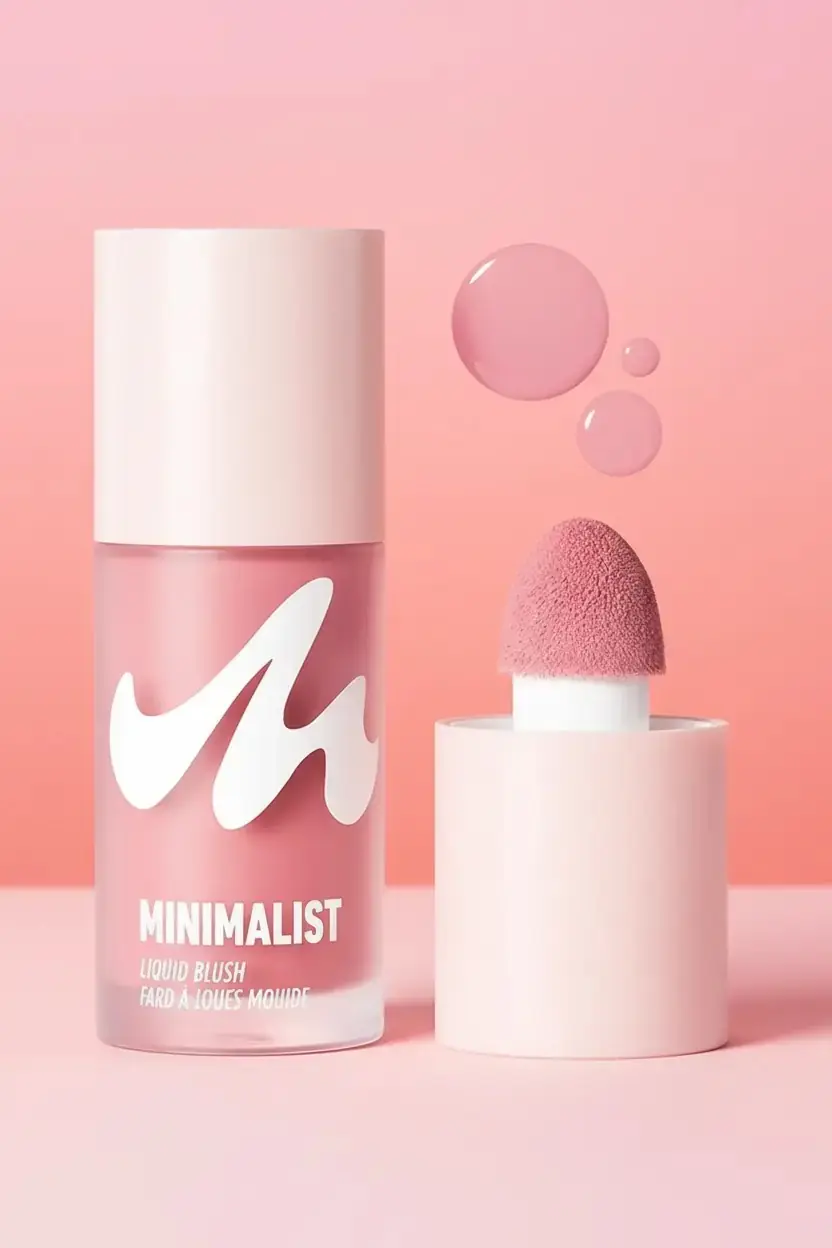 Miniso Lisanslı Minimalist Serisi Likit Allık No 04 - Doğal ve Sofistike Işıltı Veren Sünger Başlıklı Kalıcı Allık