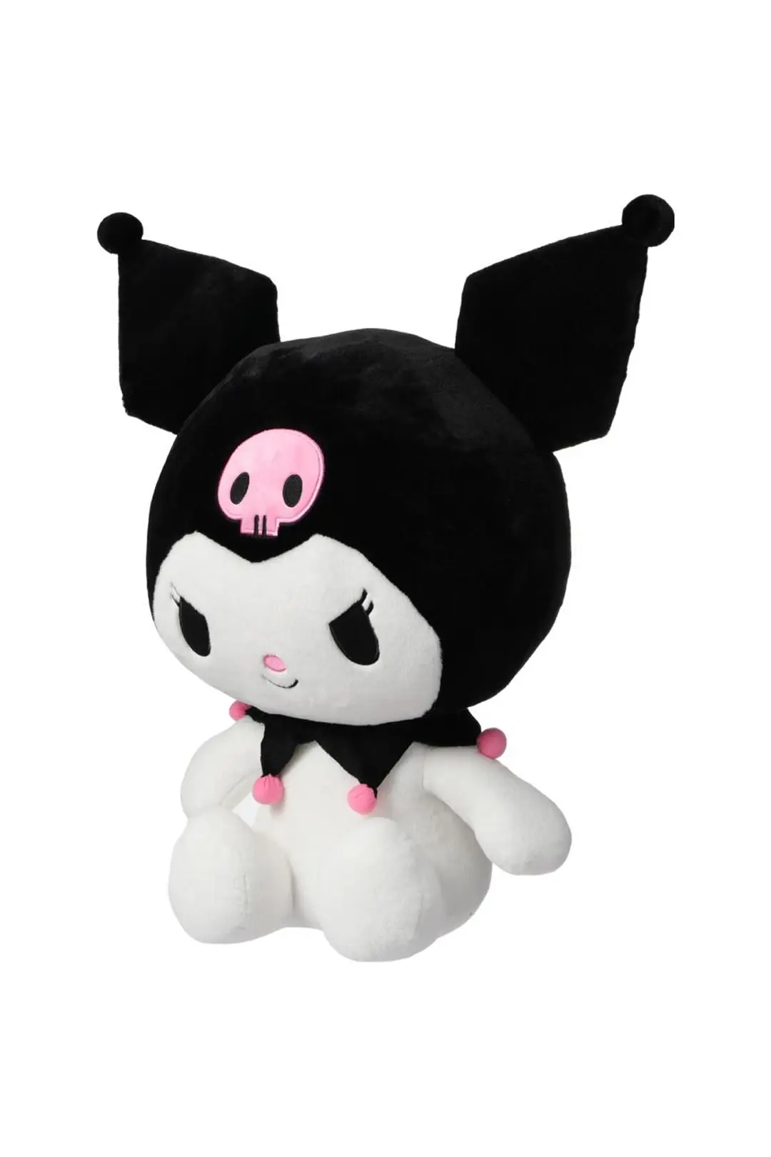 Sanrio Lisanslı Kuromi Peluş Oyuncak 25 Cm – Oturan Yumuşacık Sevimli Tasarım