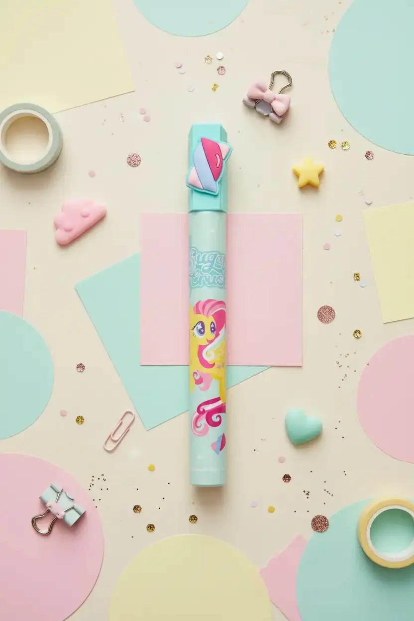 My Little Pony Lisanslı Fluttershy Büyük Marker – Sevimli Renkli Tasarım Kalın Uçlu Kalem 19.6 Cm