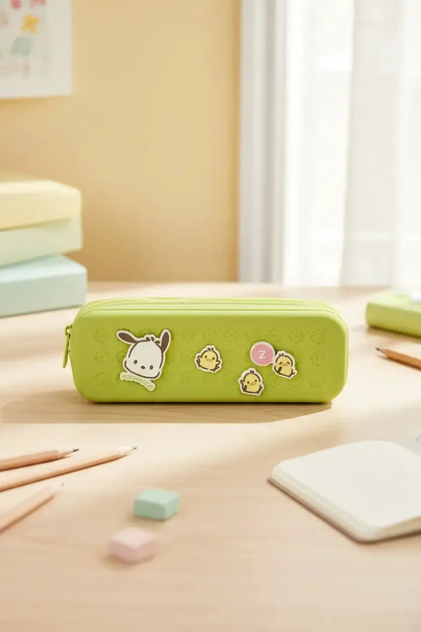 Miniso Lisanslı Pochacco Stacking Fun Delikli Kalem Kutusu 21,5 Cm – Geniş Hacimli