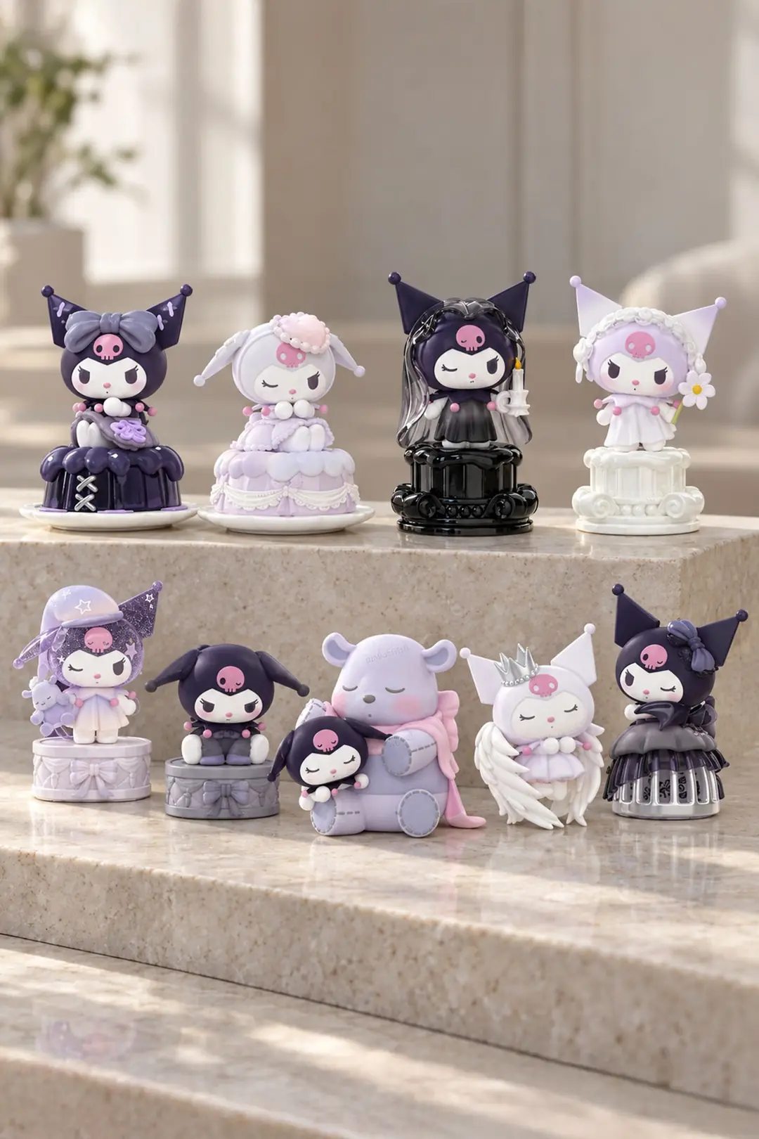 Sanrio Lisanslı Kuromi Gün Işığındaki Ay Blind Box Süsü – Sürpriz Koleksiyon
