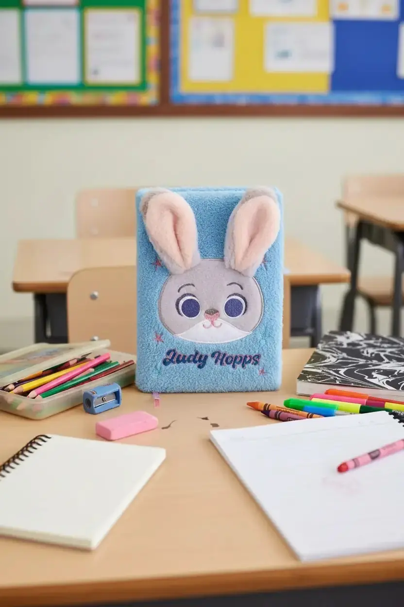Disney Zootropolis Lisanslı A5 3D Peluş Not Defteri Judy Hopps 22 Cm