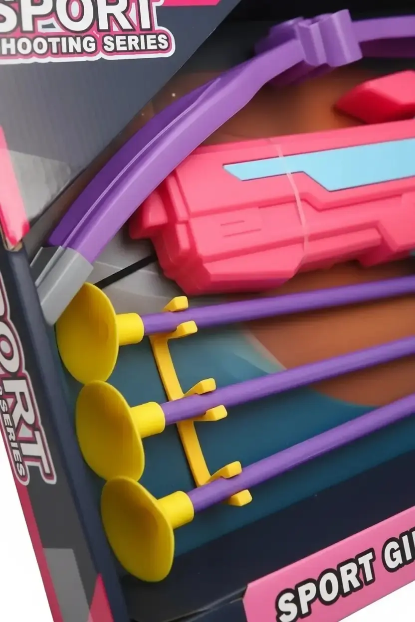 Miniso Lisanslı Atış Serisi Hedefli Oyuncak Seti – Pembe 33.4 Cm