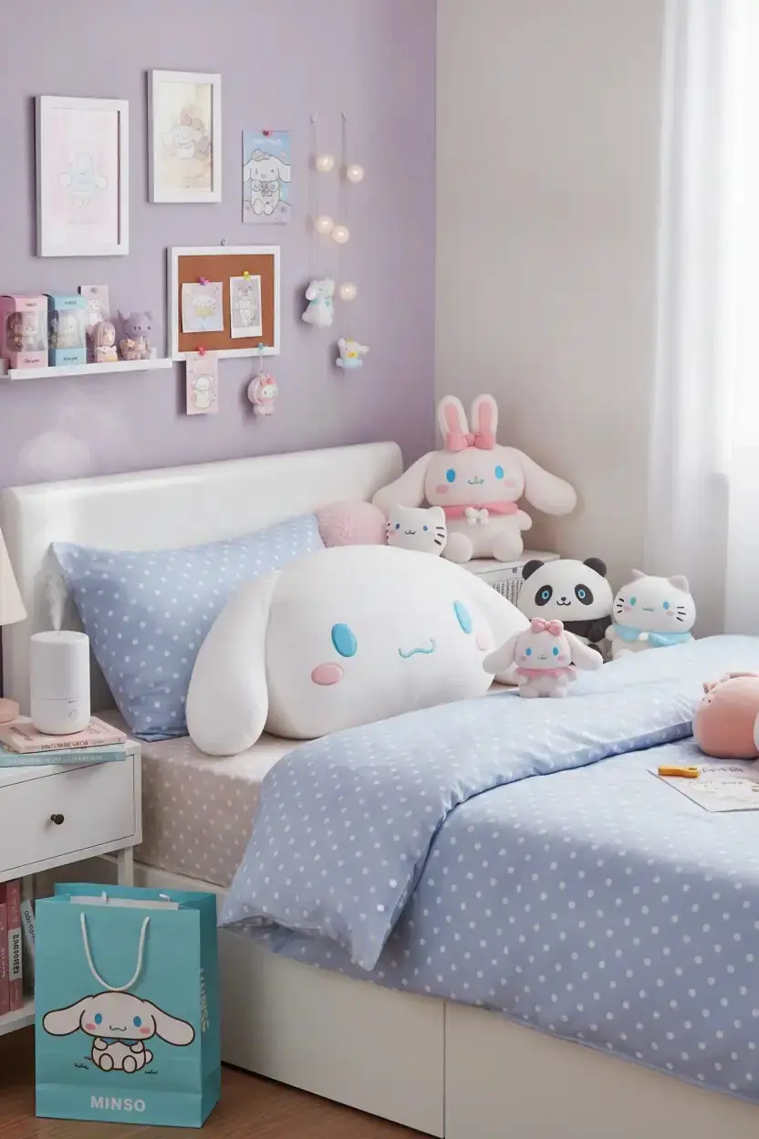 Sanrio Lisanslı Cinnamoroll Yastık 53 Cm – Ultra Yumuşak Dekoratif