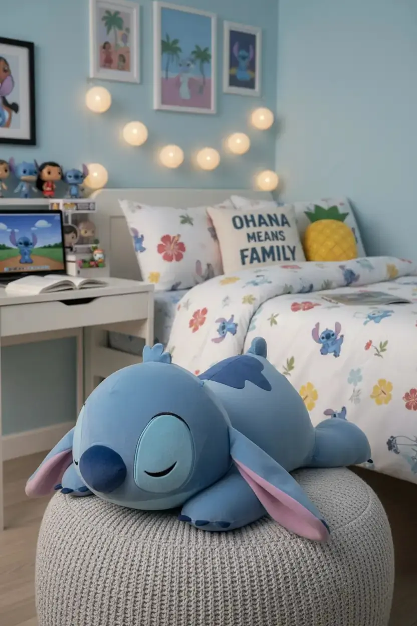 Disney Lisanslı Yatan  Peluş Oyuncak 61 cm- (Stitch)