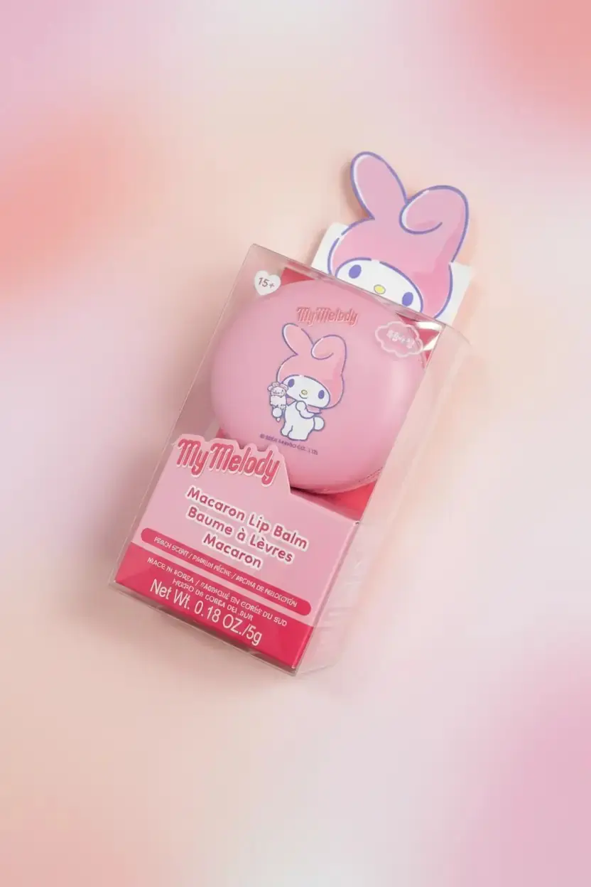 My Melody Makaron Lip Balm – Şeftali Kokulu Nemlendirici Dudak Bakımı