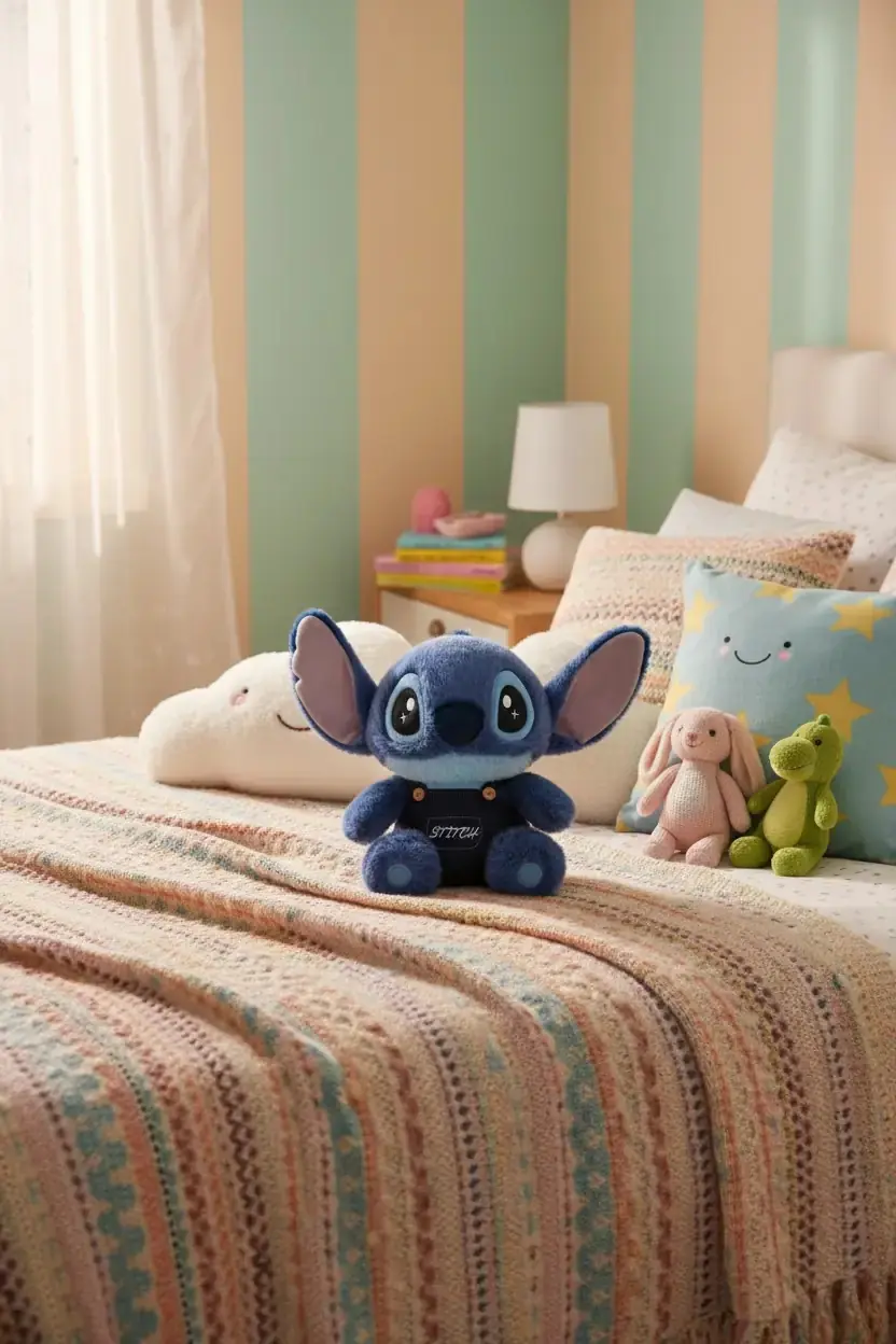 Disney Lisanslı Stitch Peluş Oyuncak 30 Cm – Oturan Yumuşacık Sarılmalık