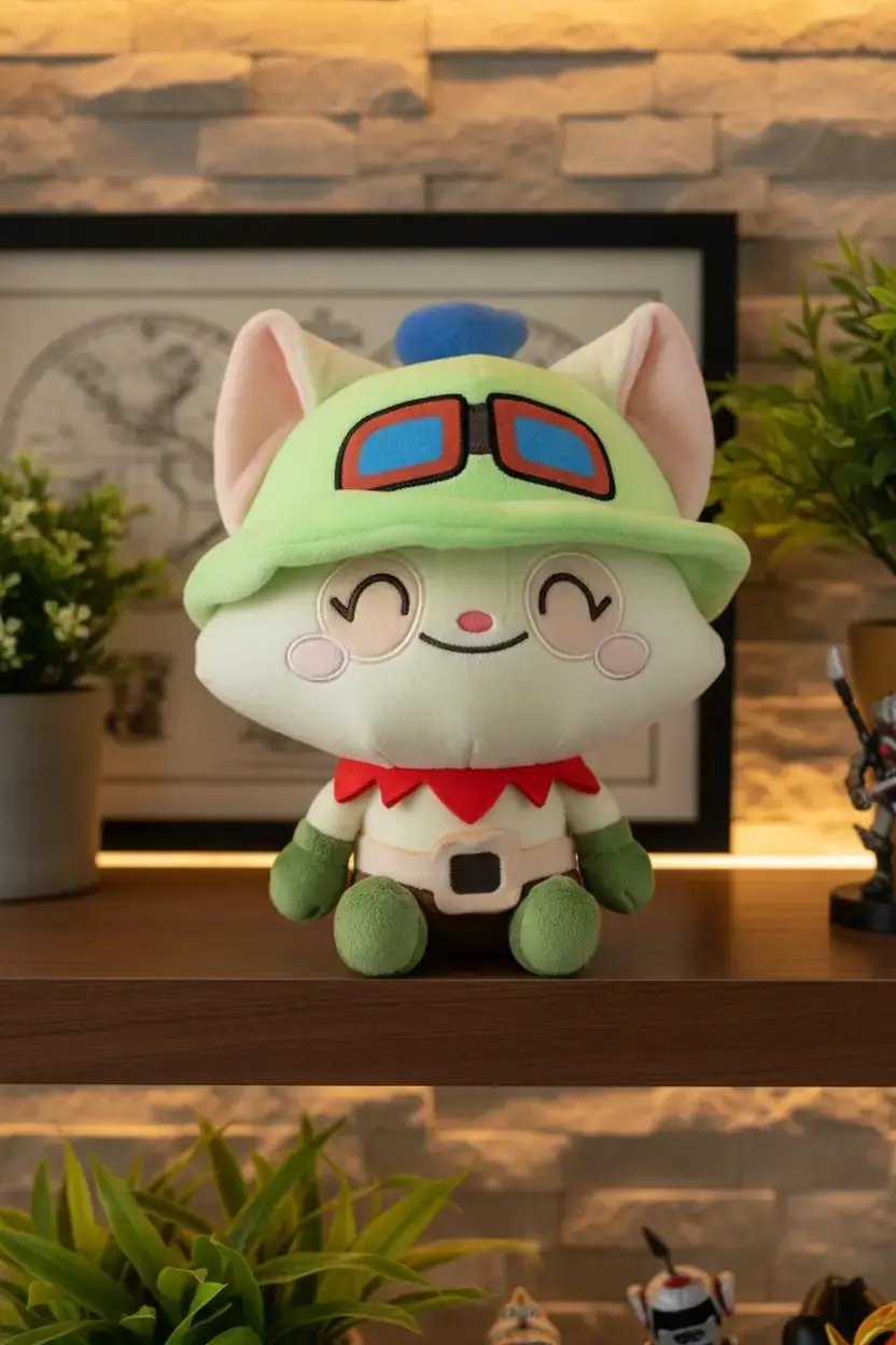 League of Legends Lisanslı Teemo Oturan Peluş Oyuncak – Yumuşak Koleksiyonluk