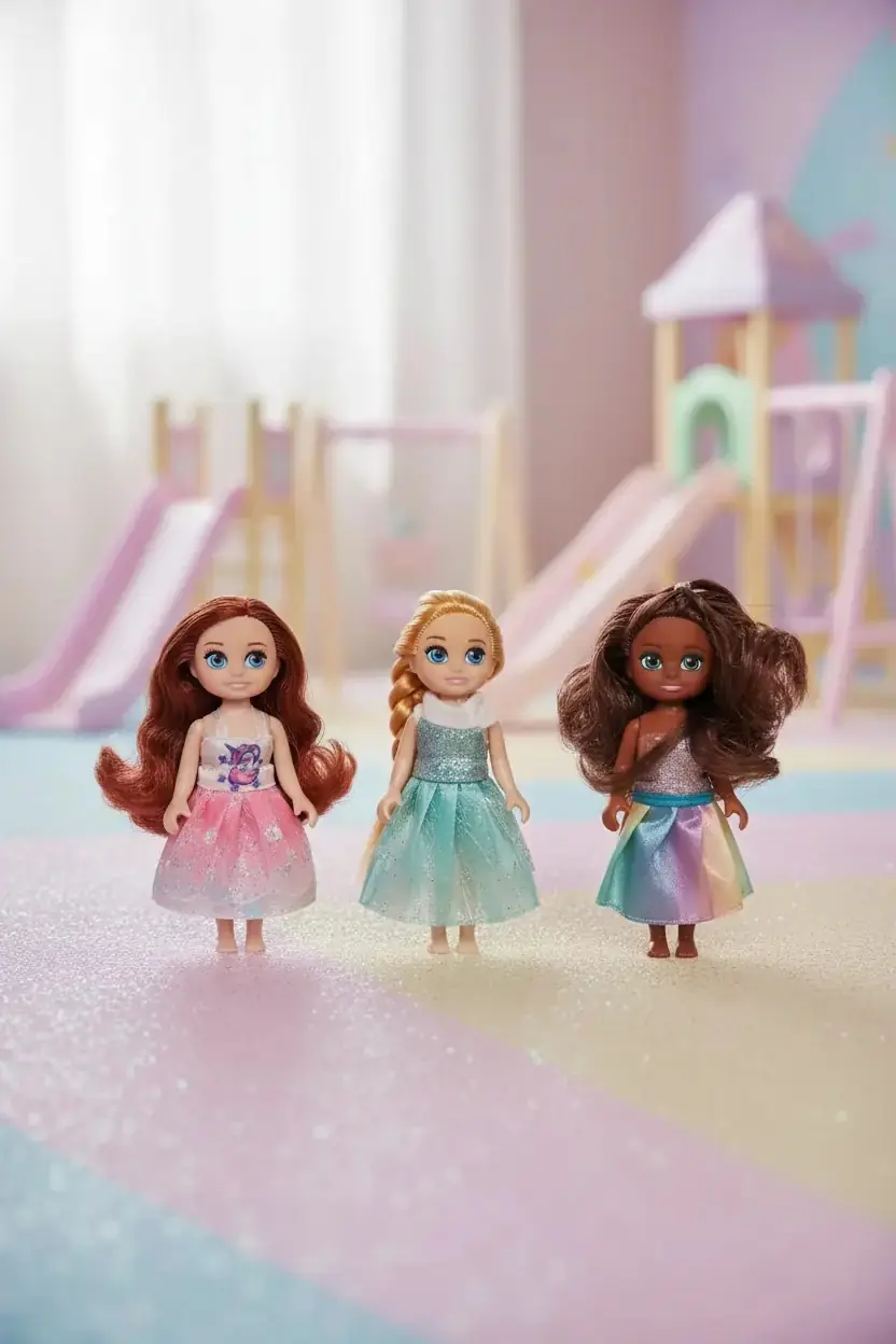 Işıltılı Mini Bebek – Renkli Oyuncak Bebek