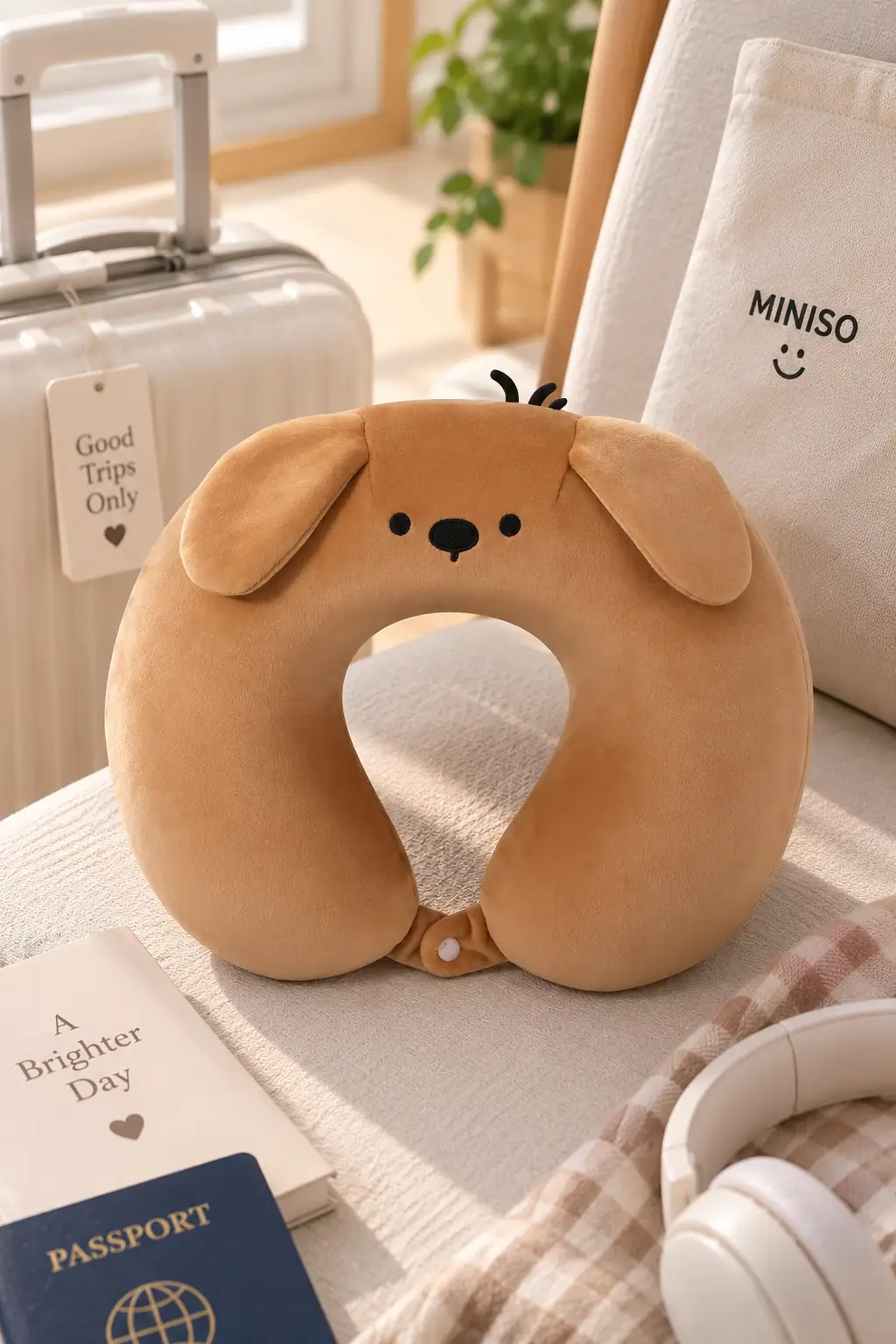 Miniso Lisanslı TUTOGOU PANGEE Boyun Yastığı 30 Cm – Hafızalı Sünger Konforu
