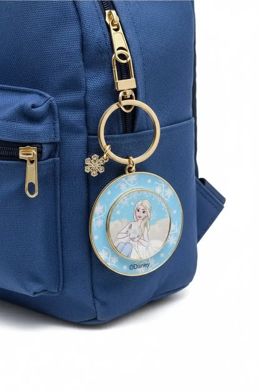 Disney Frozen Lisanslı Elsa ve Anna Metal Anahtarlık 8 CM
