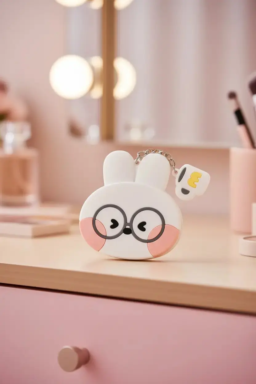 Miniso Lisanslı Minini Koleksiyonu Conini Kompakt Ayna Anahtarlık Detaylı Makyaj Aynası