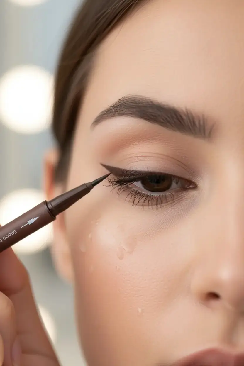 Miniso Lisanslı İki Fonksiyonlu Eyeliner 15,7 Cm – Çift Taraflı Pratik Göz Kalemi