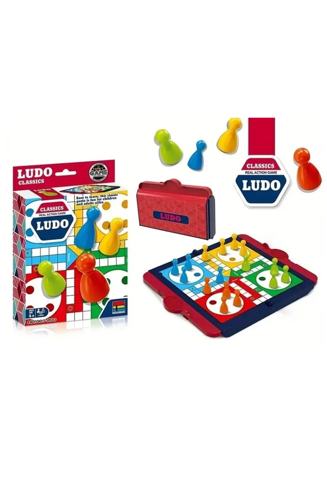 Miniso Lisanslı Ludo Masa Oyunu – Aile ve Arkadaşlarla Eğlenceli Klasik Oyun