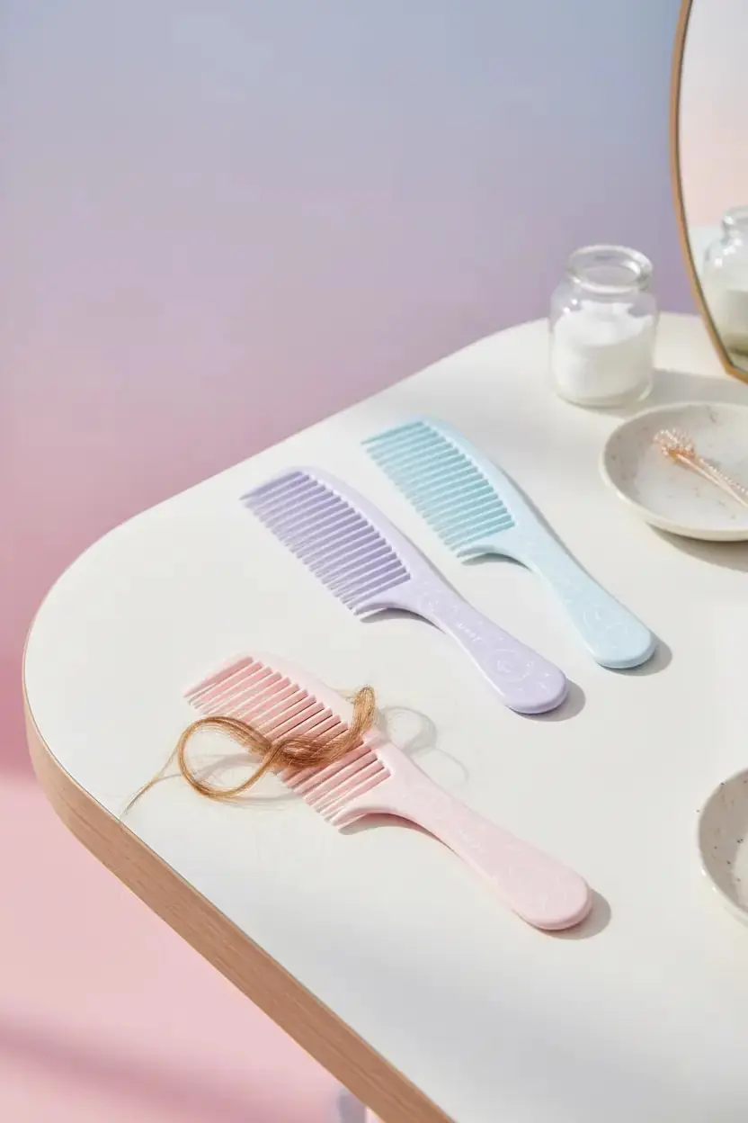 Miniso Lisanslı Hayvan Serisi Geniş Dişli Saç Tarağı – Taşınabilir 19,5 Cm