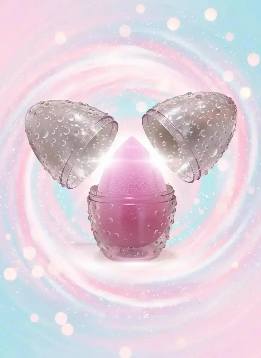 Miniso Lisanslı Yumurta Kapsüllü Makyaj Süngeri Mor – Pürüzsüz Uygulama Beauty Blender