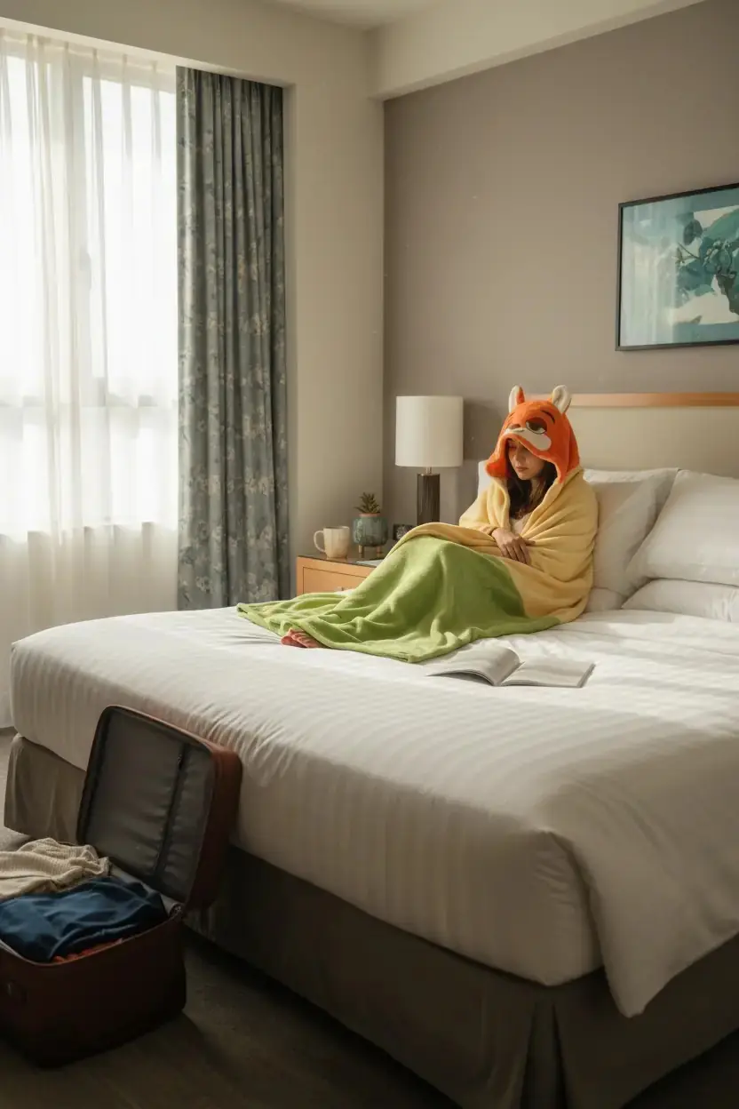 Disney Zootropolis Lisanslı Kalın Kapüşonlu Battaniye (Nick)