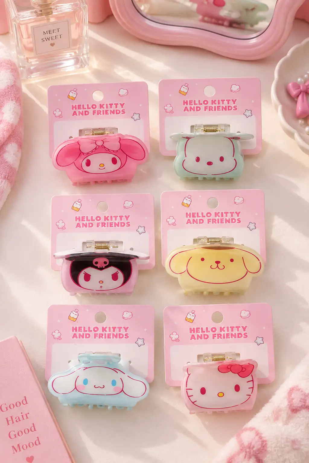 Hello Kitty Lisanslı Tatlı Fabrika Saç Pençesi Tokası – Güçlü & Şık Tutuş