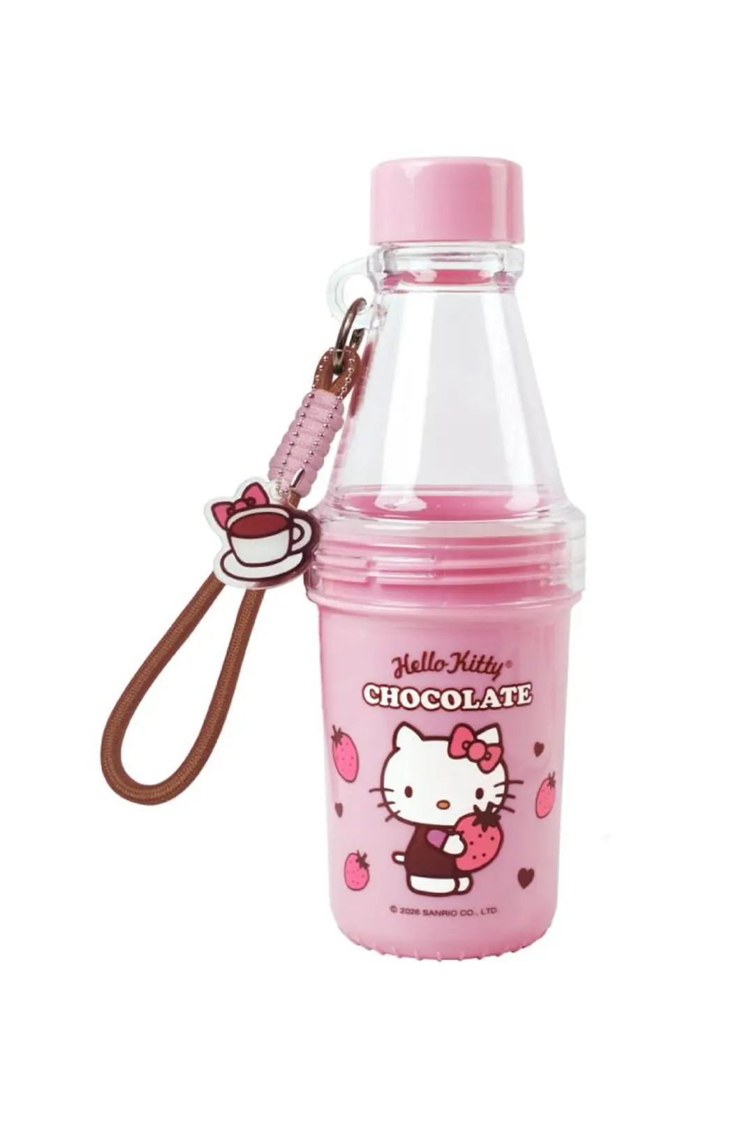 Hello Kitty Çikolata Serisi Ayrılabilir Plastik Matara 530 ml
